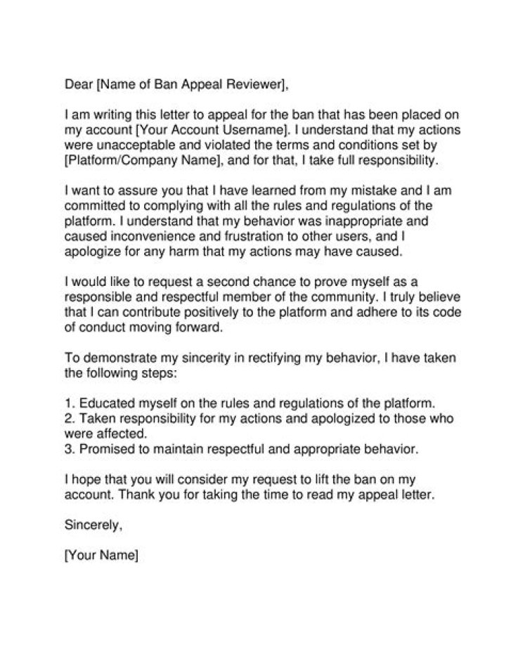 How to Appeal a Ban: A Comprehensive Guide to Restoring Your Privileges